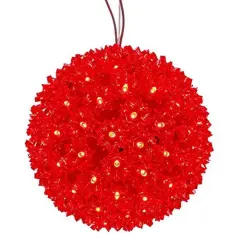 Vickerman 150Lt x 10" LED Red Starlight Sphere