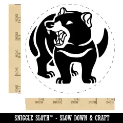 Tasmanian Devil Growling Rubber Stamp for Stamping Crafting Planners
