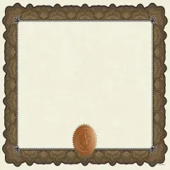 Great Papers! Cambridge Certificates with Copper Seal, Gold Border, 8.5" x 11", Printer Compatible, 10 Count