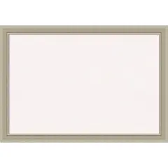 Mezzo Silver Wood Framed Corkboard, White Cork