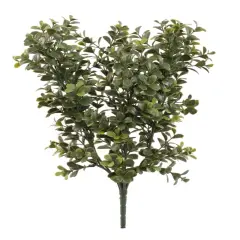 Set of 6: Artificial Boxwood Bush | 17-Inch | Indoor/Outdoor Use | Faux Greenery | Patio & Garden | Home & Office Decor, Floral Home by Artificial Flowers