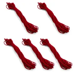 50 Yards of 1/8" Soft Knit Elastic Cord Red