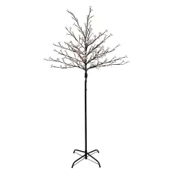 Northlight LED Lighted Cherry Blossom Artificial Flower Tree - 6' - Warm White