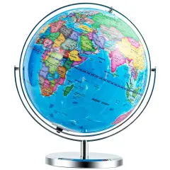 13" Illuminated World Globe 720&Acirc;&deg; Rotating Map with LED Light