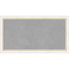 Midnight Black Narrow Wood Framed Magnetic Board