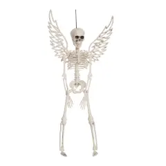 16.1" Halloween Skeleton w/Wings Decorative Figurine