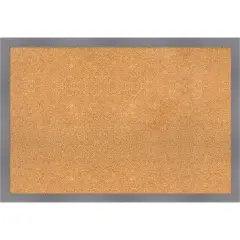 Edwin Wood Framed Corkboard, Natural Cork Edwin Grey