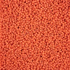 John Bead 10/0 Terra Intensive Matte Czech Glass Seed Beads, 500g Orange