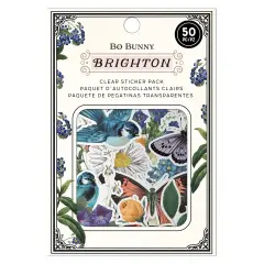 BoBunny Brighton Die-Cut Clear Stickers 50/Pkg-Die-Cut