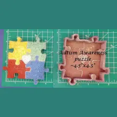 Autism Awareness Puzzle Silicone Freshie Mold
