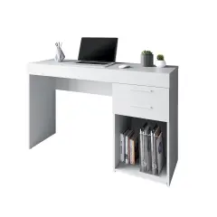 Techni Office Solutions Computer Desk Workstation with Storage - 47.5" - White