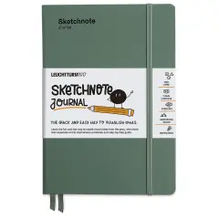 Leuchtturm1917 Hardcover Sketchnote Journal - Olive, 5-3/4" x 8-1/4"