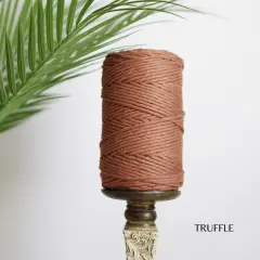 3mm EGYPTIAN GIZA COTTON | Single Strand Macrame Cord Truffle