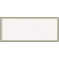 Florence Framed Corkboard, White Cork Silver