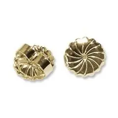 JewelrySupply Ear Back 8mm Heavy Gold Filled (1-Pc)