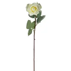 Allstate 27" Cream White Long Stem Rose Artificial Floral Spray Ivory