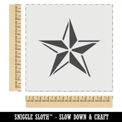 Nautical Star Wall Cookie DIY Craft Reusable Stencil