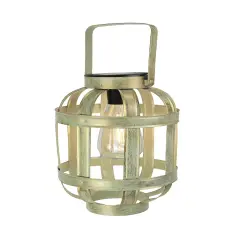 Metallic Gold Finish Industrial Style Solar Powered LED Hanging Lantern
