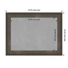 Dappled Wood Framed Magnetic Board Dappled Light Bronze