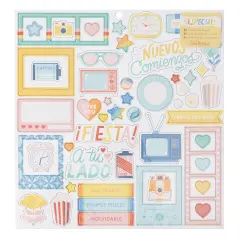 Obed Marshall Especial Icons & Phrase Chipboard Stickers - 51pcs