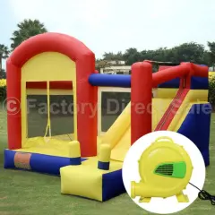 Inflatable Bounce House Castle with Super Slide & Blower