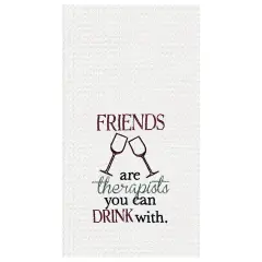 Friends Waffle Weave Cotton Kitchen Towel