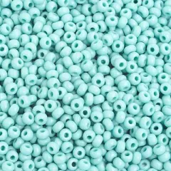 John Bead 8/0 Opaque Czech Glass Seed Beads, 500g Turquoise
