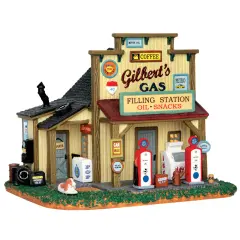 Lemax&copy; Harvest Crossing Village&trade;: Gilbert's Gasoline Station