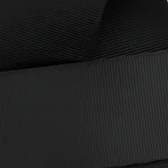 4" Grosgrain Ribbon Solid 030 Black 25yd