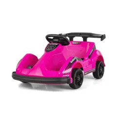 Electric Ride-On Go-Cart with Remote Control and Safety Belt Pink