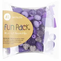 CousinDIY Fun Pack Bead Mix-Light Purple Mix