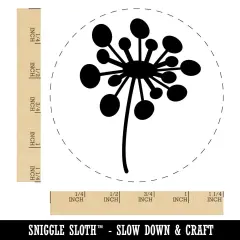 Dandelion Abstract Doodle Rubber Stamp for Stamping Crafting Planners