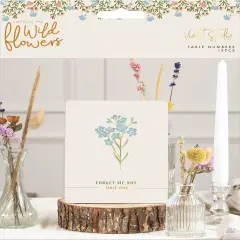 Violet Studio Table Numbers-Amongst The Wildflowers