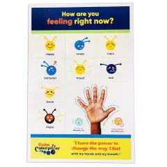 Calm Caterpillar Feelings & Emotions Chart For Kids & Toddlers