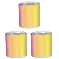 Happily Ever Elementary Creatively Inspired Watercolor Rolled Straight Bulletin Board Borders, 65 Feet Per Roll, Pack of 3