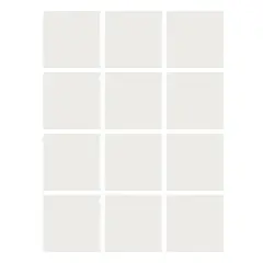 Dry Erase Stickables with Dry Erase Marker, White, 3" x 3", 12 Per Pack, 2 Packs