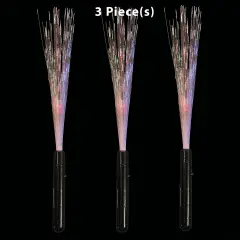 Lighted Fiber Optic Wands - 3 Pc.