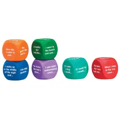 Writing Prompt Cubes, 6 Per Set, 2 Sets