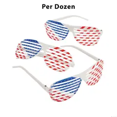 Kids Patriotic Shutter Glasses 12 Pieces