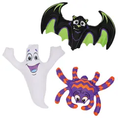 Beistle - Inflatable Bat, Ghost & Spider - 18&frac12;"-23" - 12 Pack