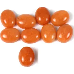 Aventurine Red Oval Cabochon 10.5mm 9Pcs