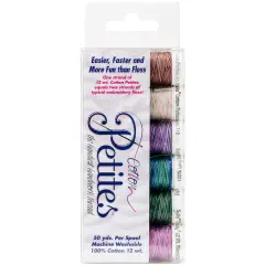 Sulky Sampler 12wt Cotton Petites 6/Pkg-2nd Most Popular Assortment