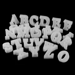 34 Pcs Succulent Candle Mold Succulent Mold Succulent Resin Mold Clay Mold Jewelry Resin Casting Mold Candle Making Molds Craft Supplies 3D Mold Silicone Mold for Resin Casting Mold Letter-26-Pack
