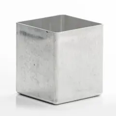 Square Aluminum Candle Mold, 3 x 3 x 3.5