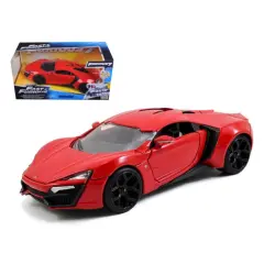 Lykan Hypersport Red "Fast & Furious 7" (2015) Movie 1/24 Diecast Model Car by Jada