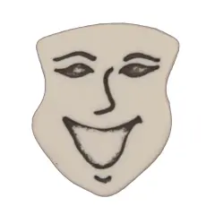 Buttons Galore and More Bulk Buttons - Happy Mask - 100 Buttons