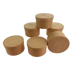 Value Pack of 36 Round Box with Santa Embossed Lid