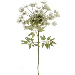12-Pack: White Queen Ann Lace Spray with Silk Foliage by Floral Home&reg;