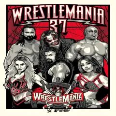 Phenom Gallery WWE Wrestlemania 37 18" x 24" Serigraph
