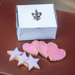 The Queen's Treasures 18 Inch Doll 6pc Hearts and Stars Frosted Cookies
